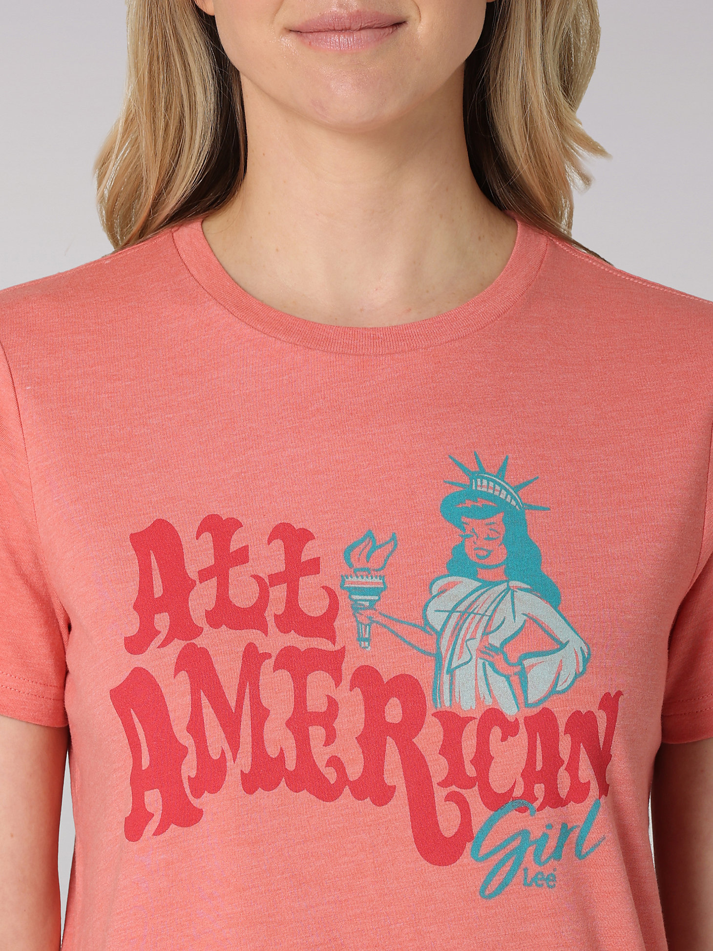 Women's Lee All American Graphic Tee in Envy Heather alternative view 2