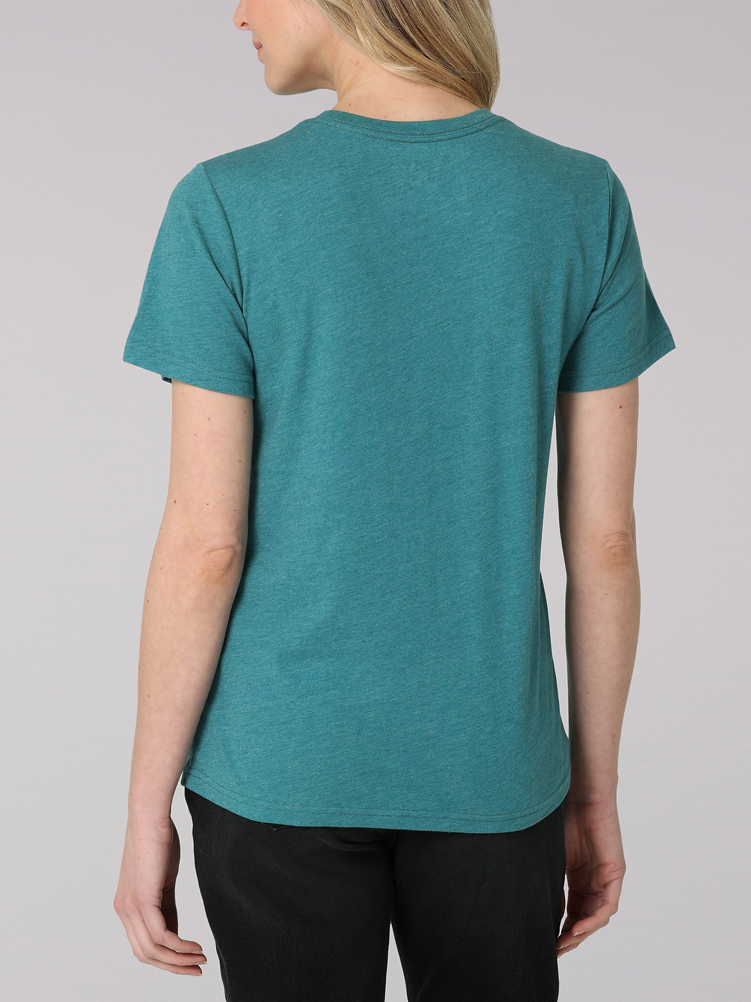 Women's Lee Be Kind Graphic Tee in Midway Teal Heather alternative view 1