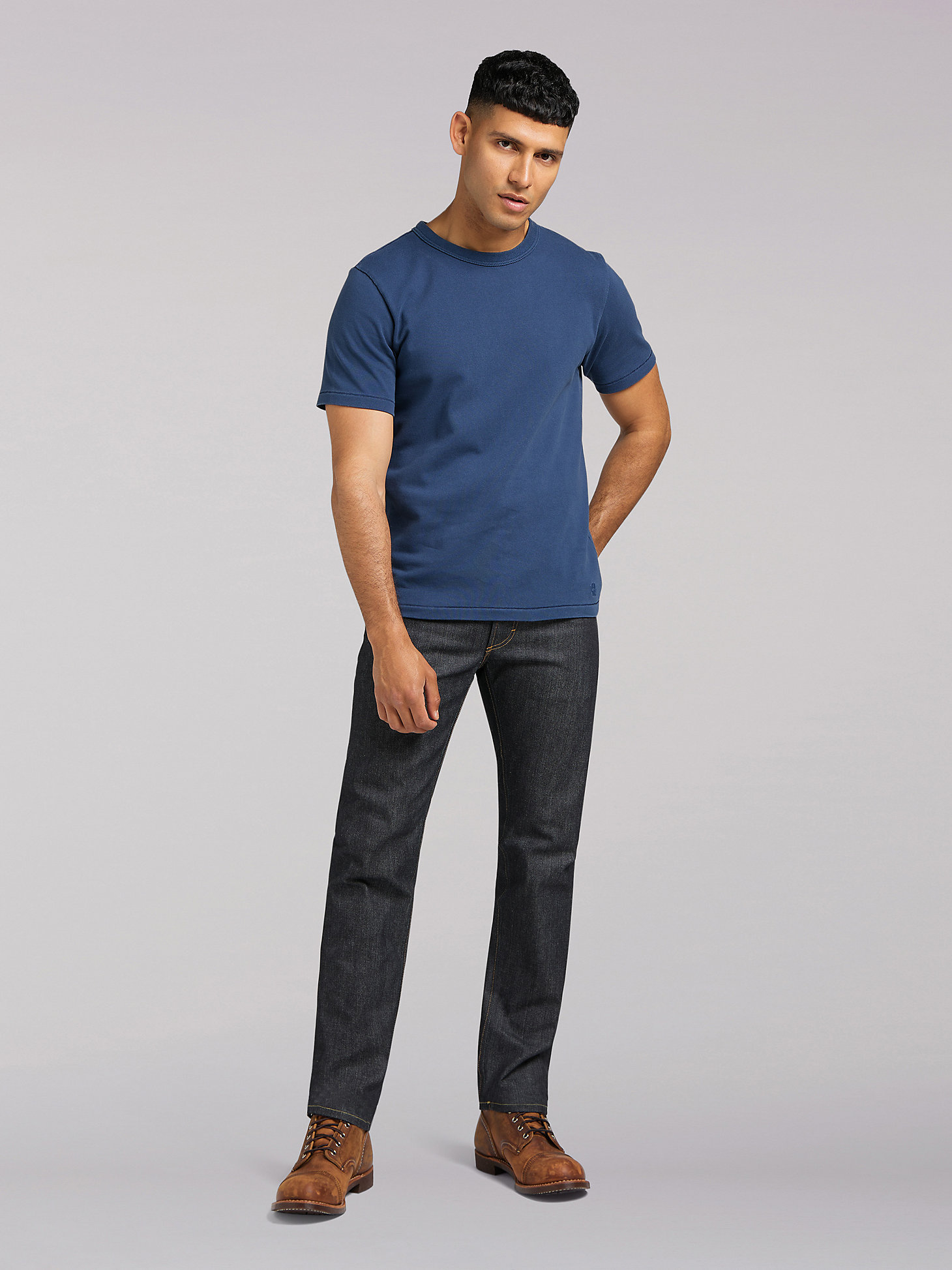 Men's Lee 101S Regular Fit Button Fly Jean in Dry main view