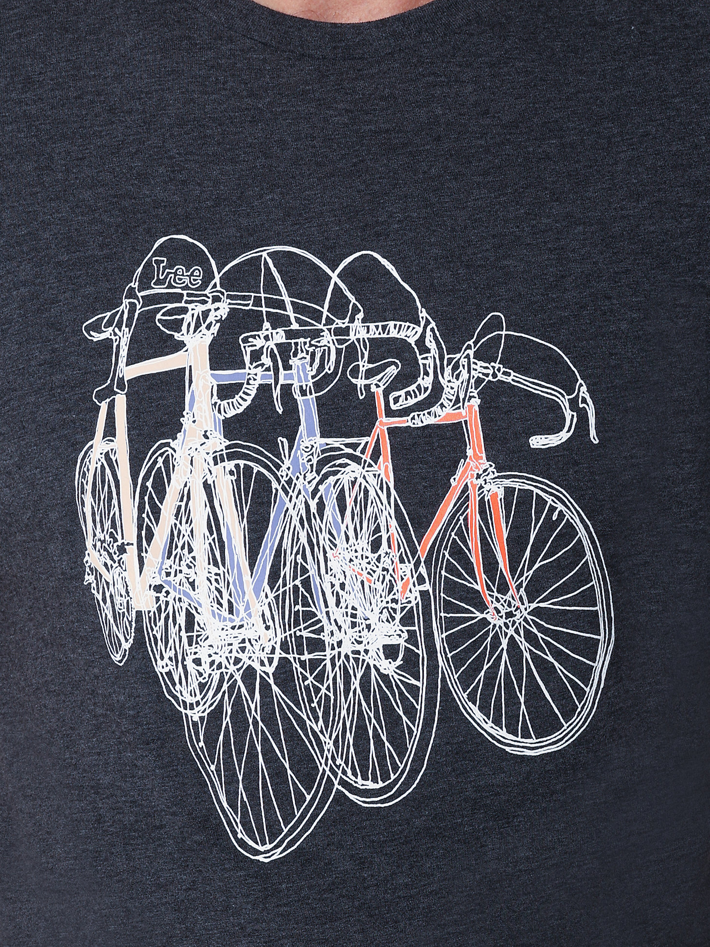 Men's Bikes Graphic Tee in Caviarheat alternative view 2