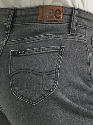 Ladies jeans with patch pockets, Denim