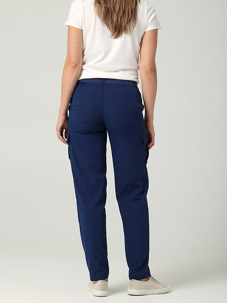 Women's Ultra Lux with Flex-to-Go Seamed Cargo Straight Leg Pant in Thunder alternative view