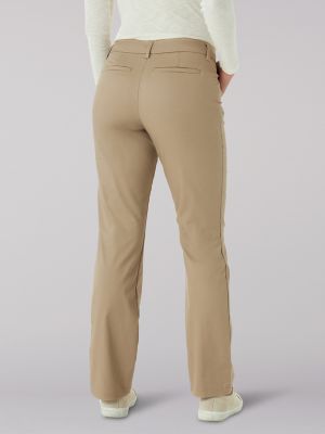 Wrinkle Free Relaxed Fit Straight Leg Pant:Flax:6:SP alternative view