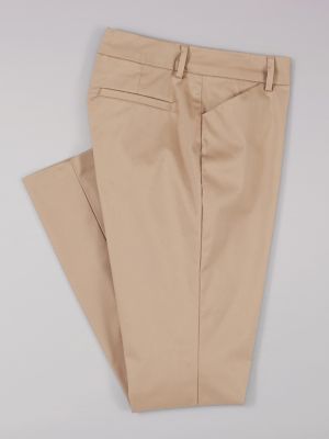 Wrinkle Free Relaxed Fit Straight Leg Pant:Flax:6:SP alternative view 5
