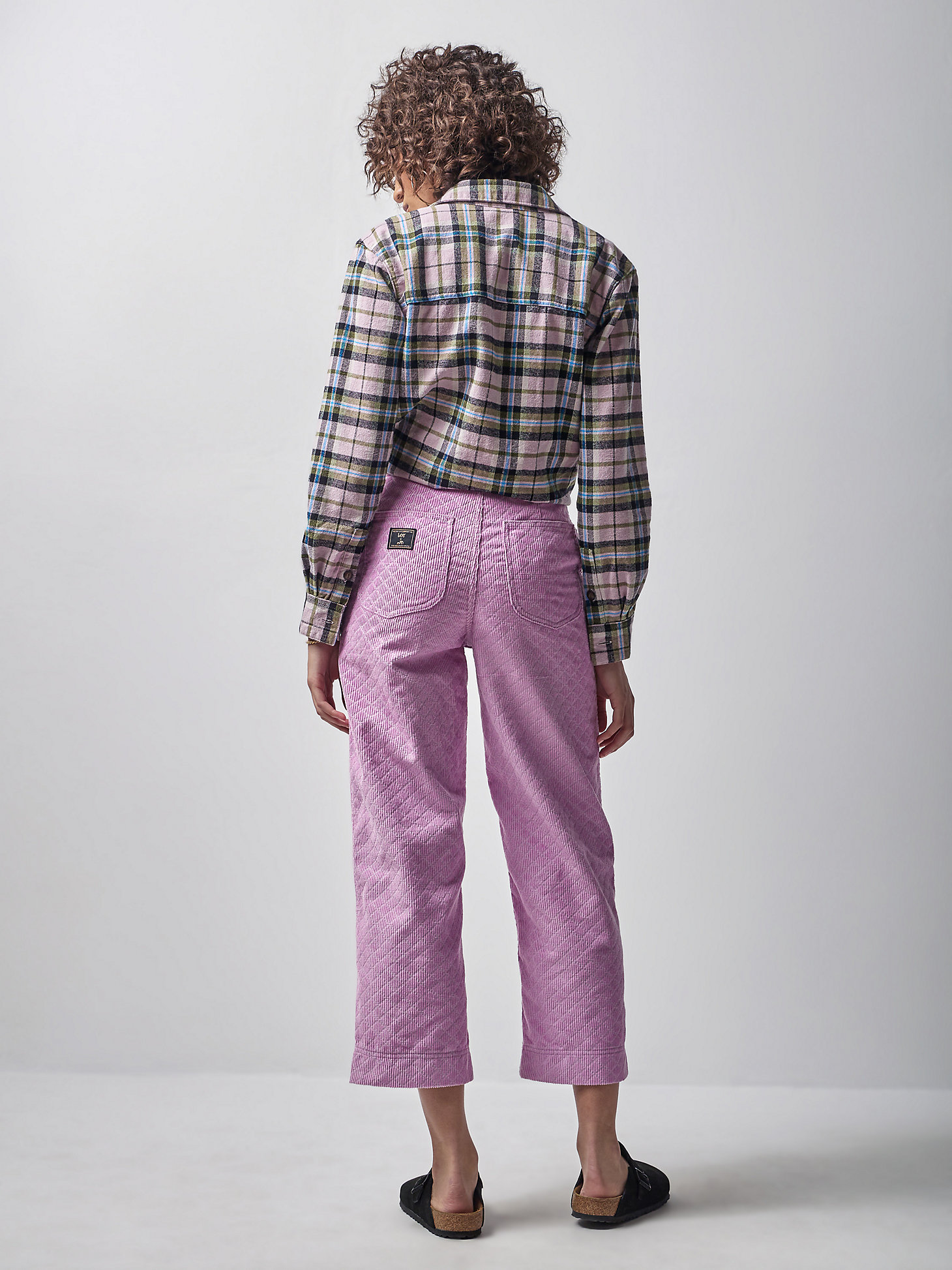 Women's Lee® x The Brooklyn Circus® Whizit Zip Corduroy Pant in Sugar Lilac alternative view 2