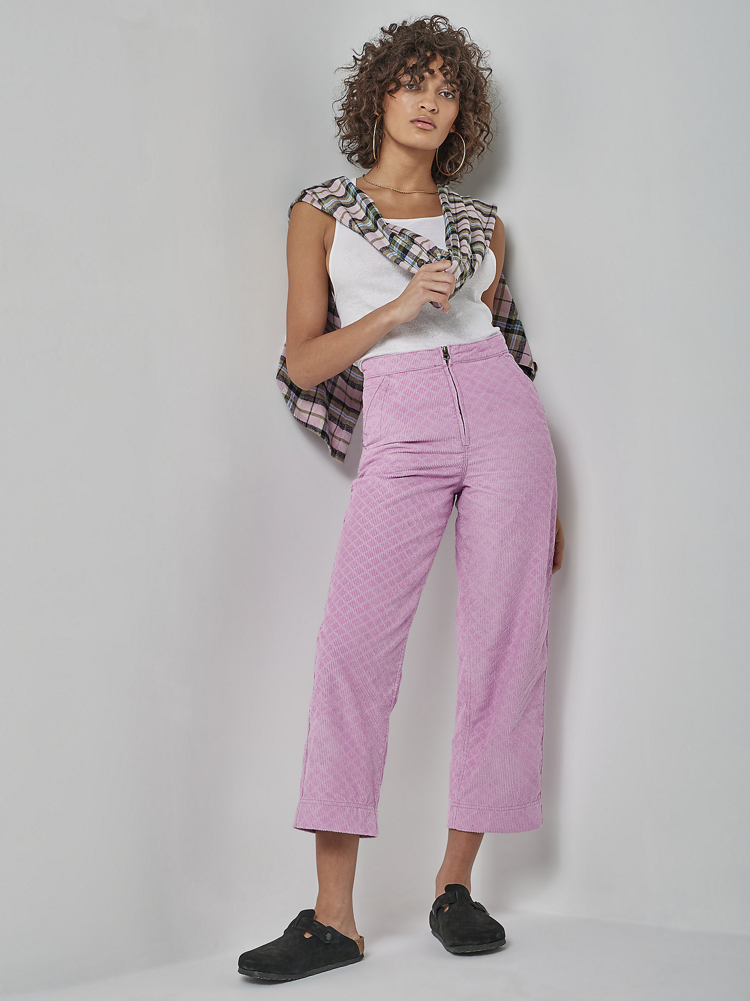 Women's Lee® x The Brooklyn Circus® Whizit Zip Corduroy Pant in Sugar Lilac alternative view 6