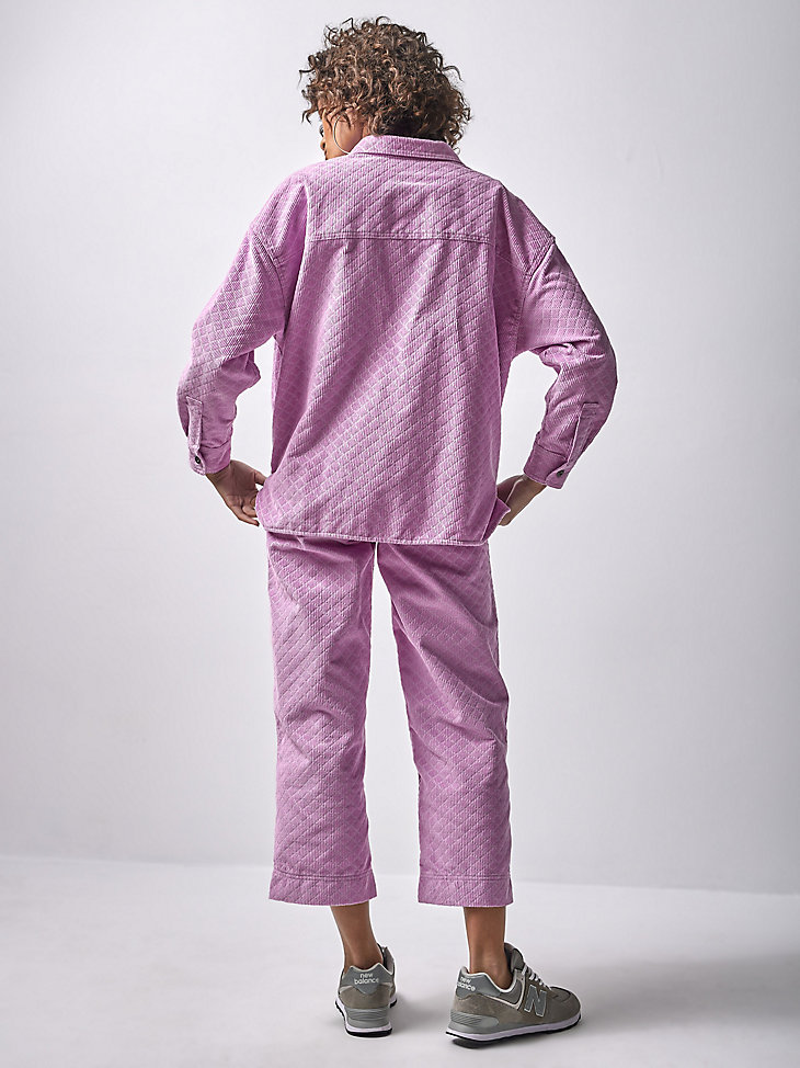 Women's Lee® x The Brooklyn Circus® Corduroy Overshirt in Sugar Lilac alternative view