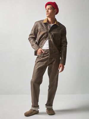 MEN'S LEE® X THE BROOKLYN CIRCUS® 101B COWBOY BUCKLE BACK JEAN IN BROWN SELVEDGE