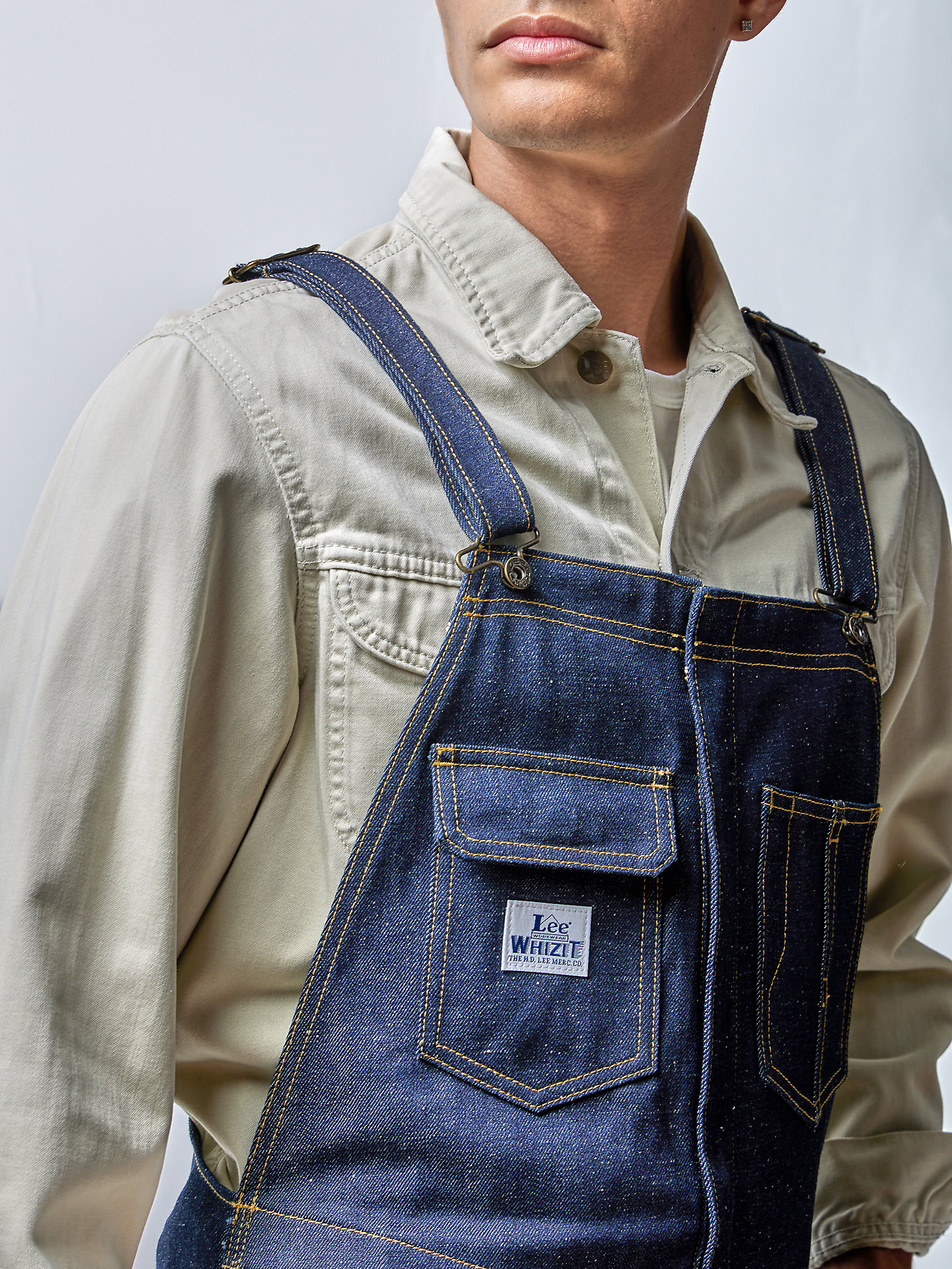 Men's Lee® x The Brooklyn Circus® Whizit Zip Overall in Indigo Selvedge alternative view 3