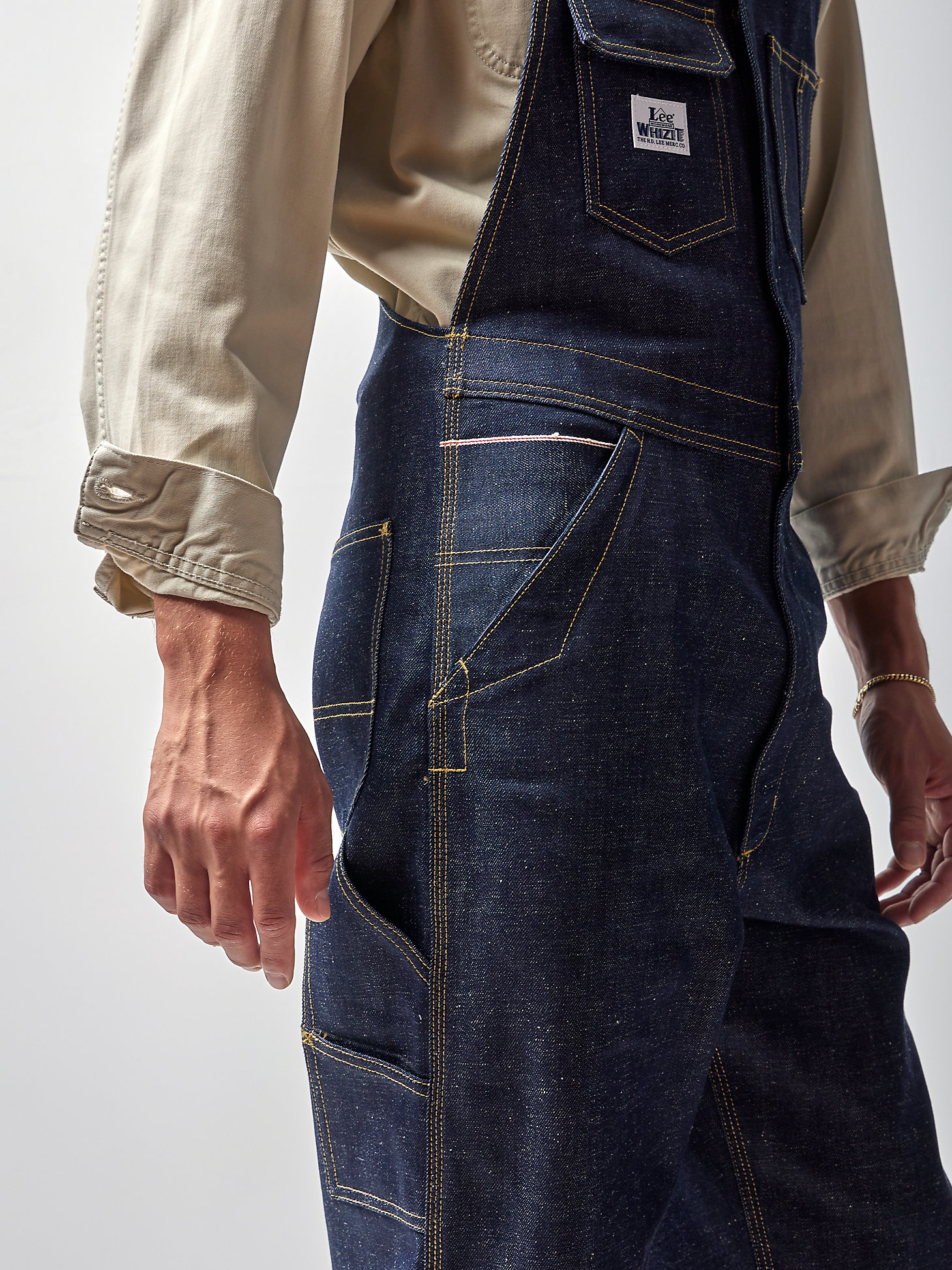 Men's Lee® x The Brooklyn Circus® Whizit Zip Overall in Indigo Selvedge alternative view 4