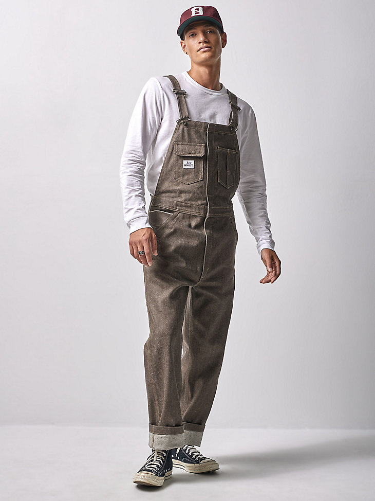 Men's Lee® x The Brooklyn Circus® Whizit Zip Overall in Brown Selvedge main view