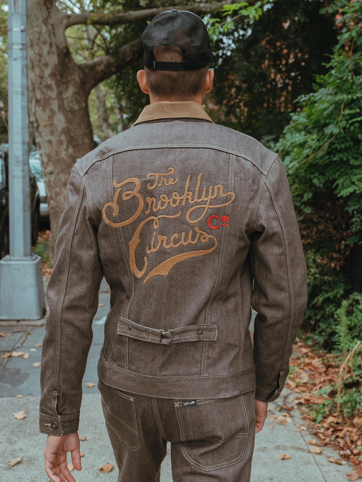 Men's Lee® x The Brooklyn Circus® 1930's Cowboy Jacket in Brown Selvedge alternative view 1