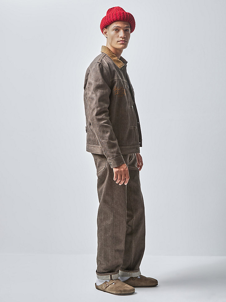 Men's Lee® x The Brooklyn Circus® 1930's Cowboy Jacket in Brown Selvedge alternative view 3