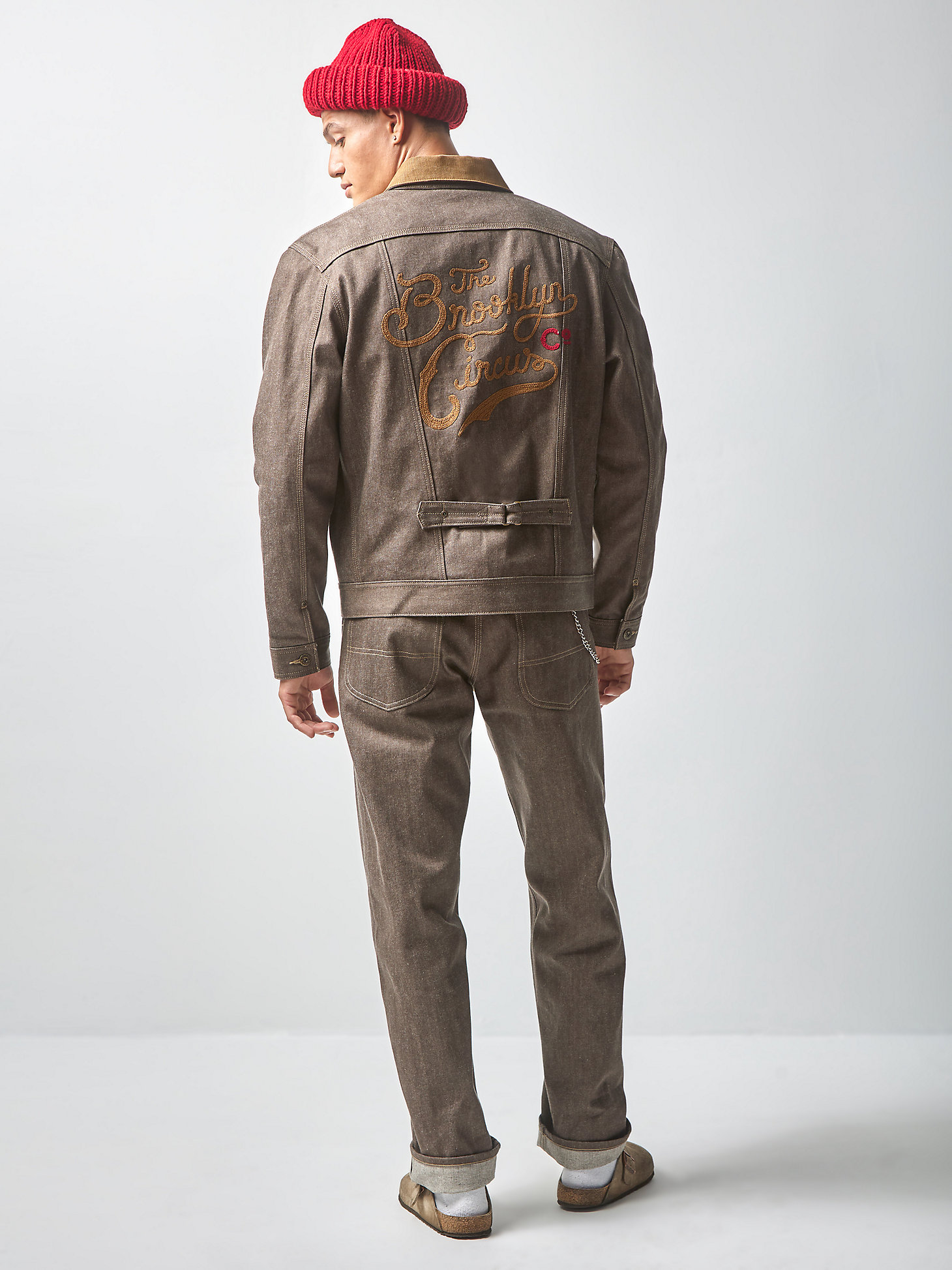 Men's Lee® x The Brooklyn Circus® 1930's Cowboy Jacket in Brown Selvedge alternative view 7