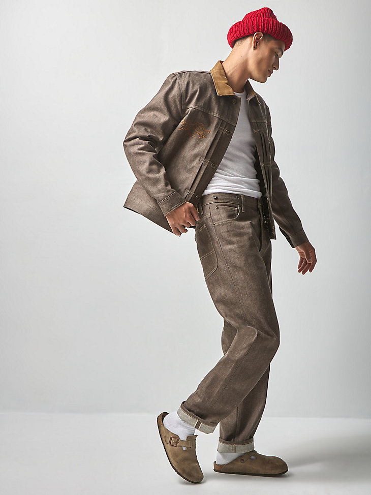 Men's Lee® x The Brooklyn Circus® 1930's Cowboy Jacket in Brown Selvedge alternative view 8