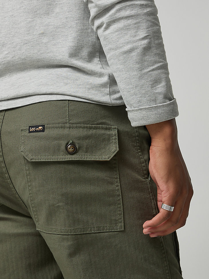 Men's Lee® x The Brooklyn Circus® Drawstring Supply Pant in Muted Olive alternative view 4
