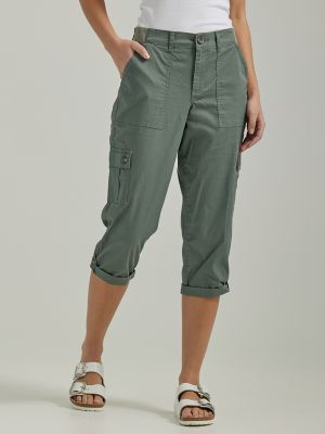 【Raucohouse】Kant cargo nylon capri pants Classic K&Co Khakis Convertible Capri Pants - Leisure