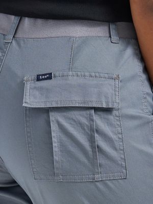Women's Ultra Lux with Flex-to-Go Relaxed Cargo Capri in Tech Grey alternative view 3