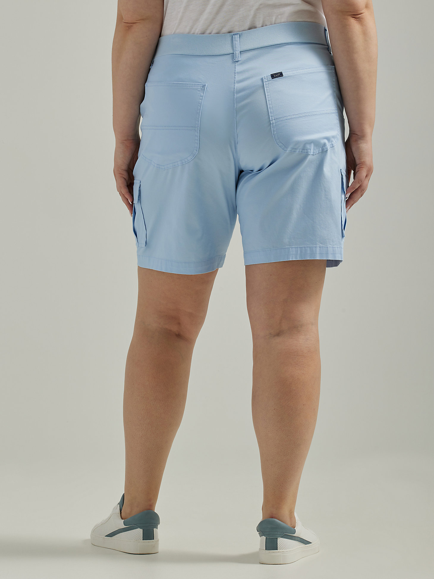 Women's Ultra Lux with Flex-to-Go Relaxed Cargo Bermuda (Plus) in Blue Sky alternative view 1