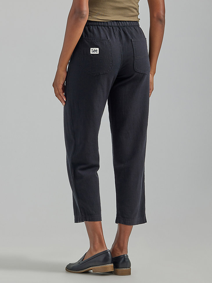 Women's Ultra Lux Pull-On Crop Pant in Black alternative view