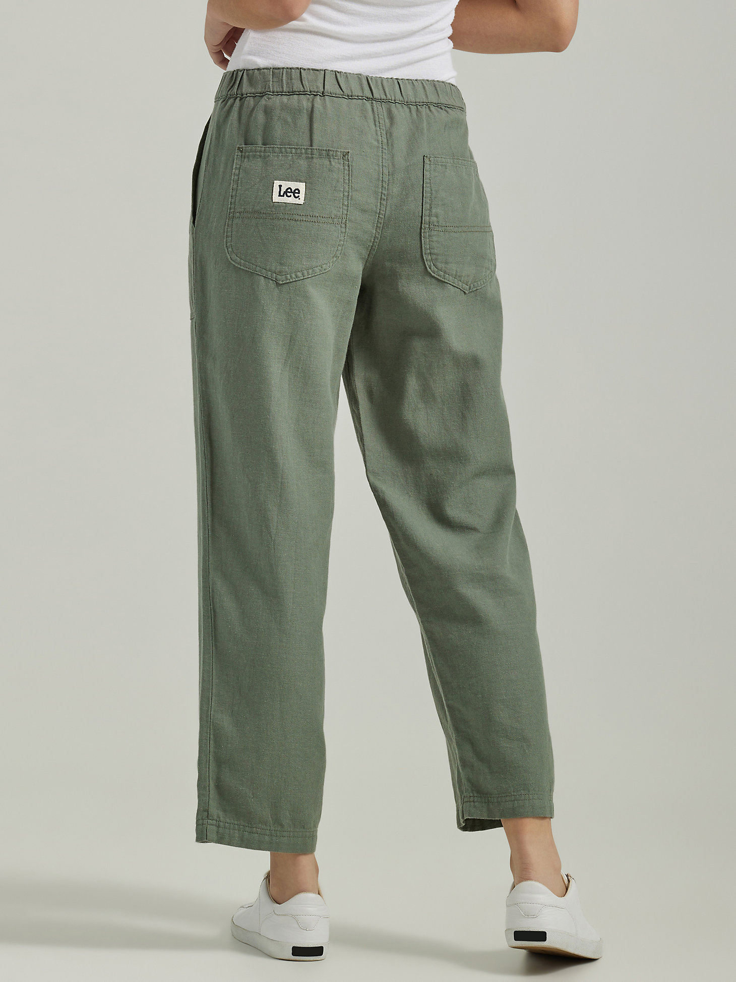 Women's Ultra Lux Pull-On Crop Pant in Fort Green alternative view 1