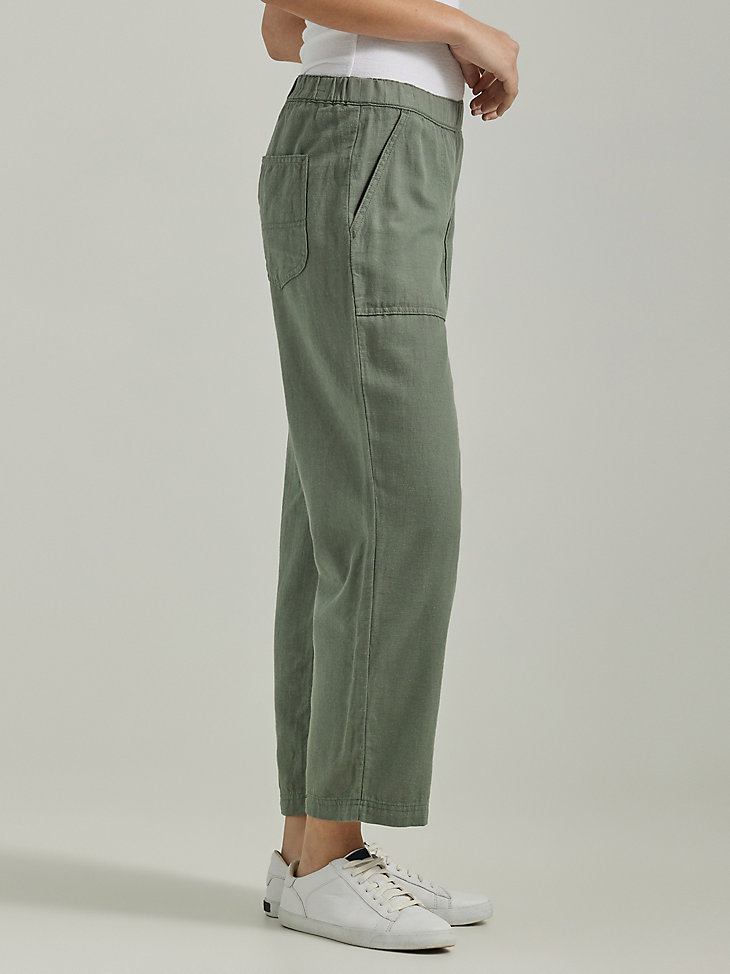 Women's Ultra Lux Pull-On Crop Pant in Fort Green alternative view 2