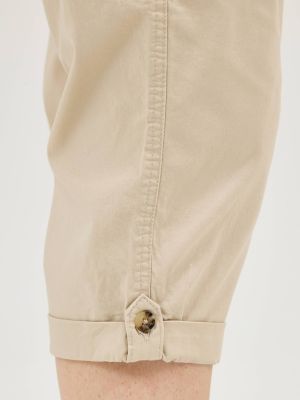 Women's Ultra Lux with Flex-To-Go Relaxed Cargo Capri (Plus) in Pioneer Beige alternative view 6