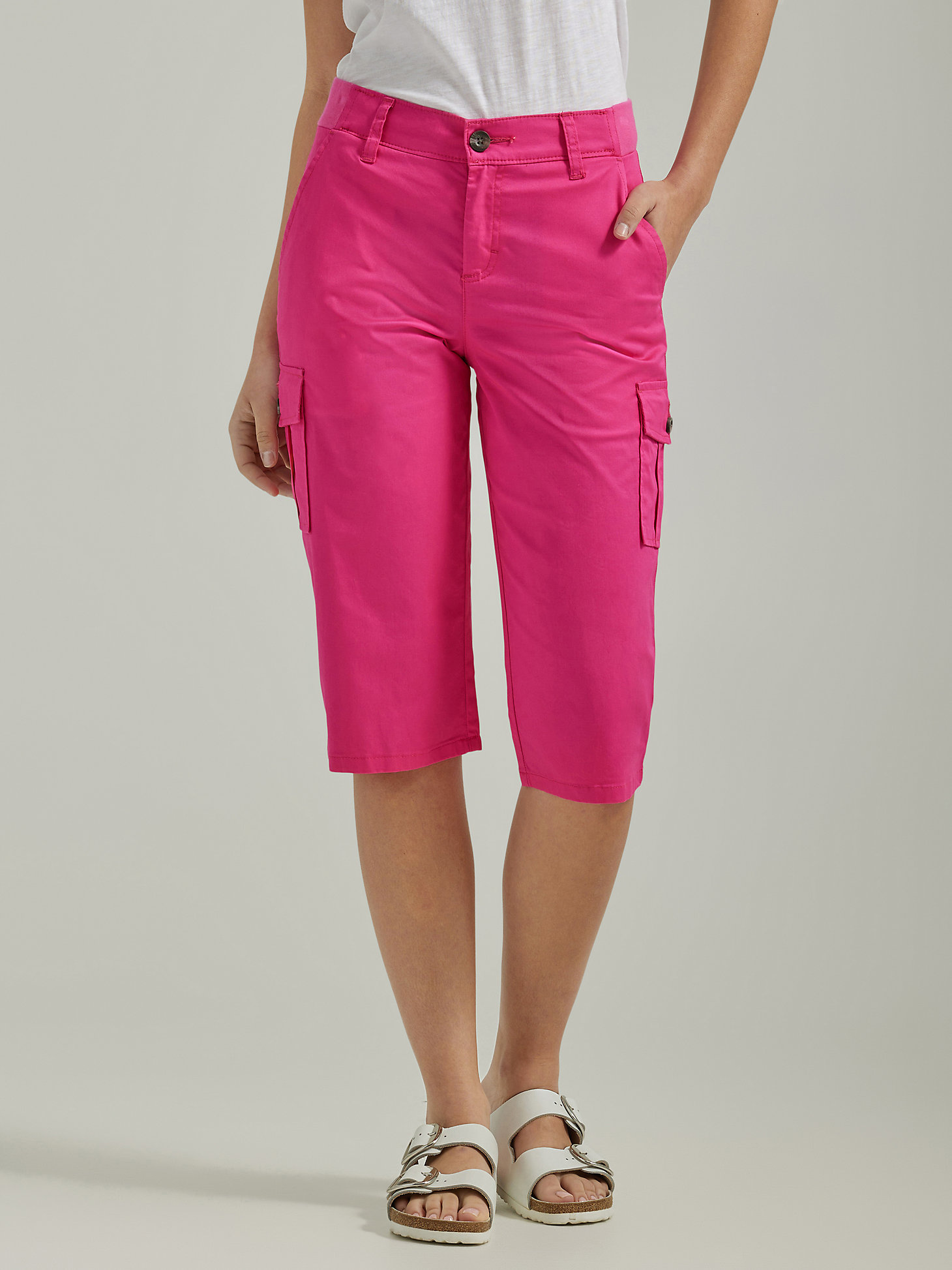 Women's Ultra Lux with Flex-to-Go Relaxed Cargo Skimmer in Roxie Pink main view