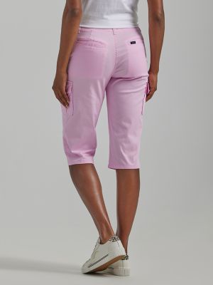 Womens pink cargo on sale shorts