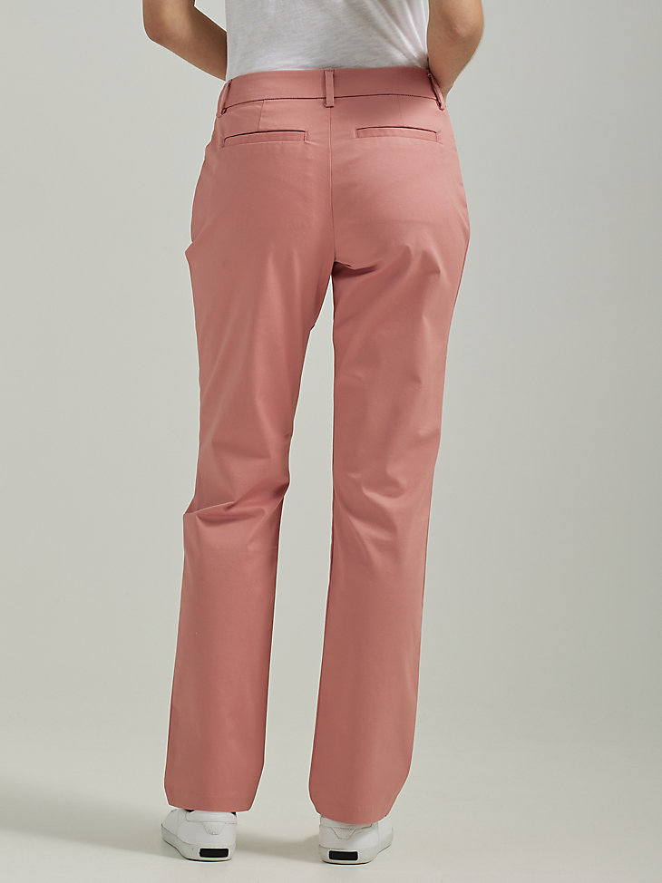Women's Wrinkle Free Relaxed Fit Straight Leg Pant in Mallory Orange alternative view