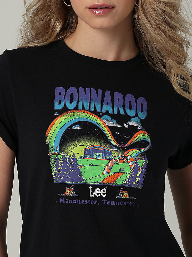 Women's Lee x Bonnaroo Festival Graphic Tee in Washed Black alternative view 3