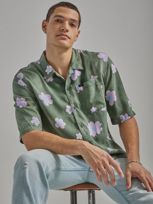 Men's Oversized Floral Resort Shirt