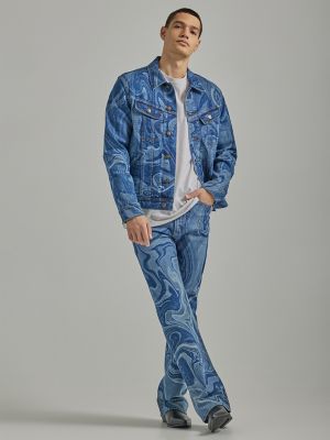 Mens bootcut denim on sale jeans