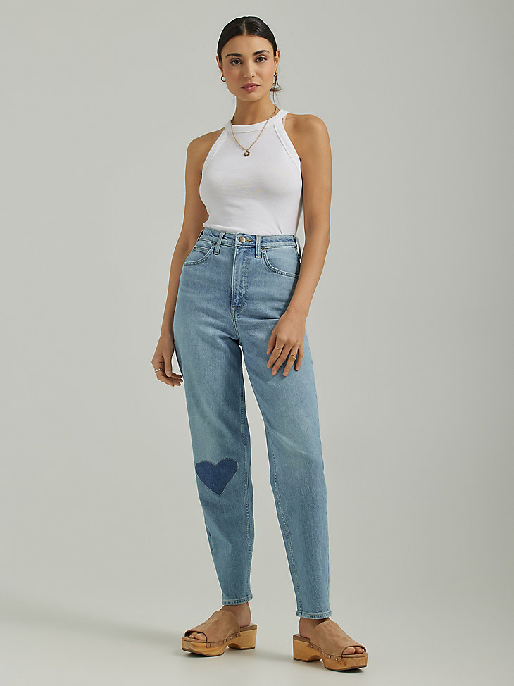 Women's Lee European Collection Stella High Rise Tapered Jean in Current One main view