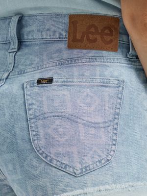 Womens Jean Shorts Lee Shorts Vintage Lee Super High Rise