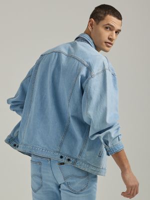 Men's Loose Fit Denim Rider Jacket in Cold As Ice