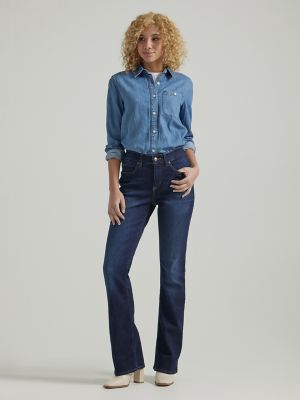 Womens denim shirt outlet no pockets