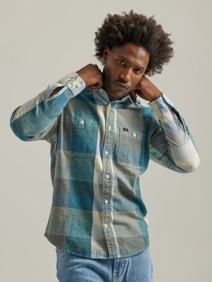 Men's Relaxed Fit Plaid Worker Shirt