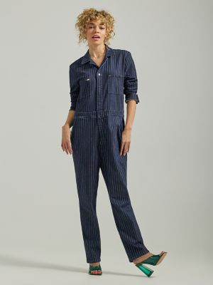 Unisex Freeway of Love Union-Alls™ in Rainbow Pinstripe