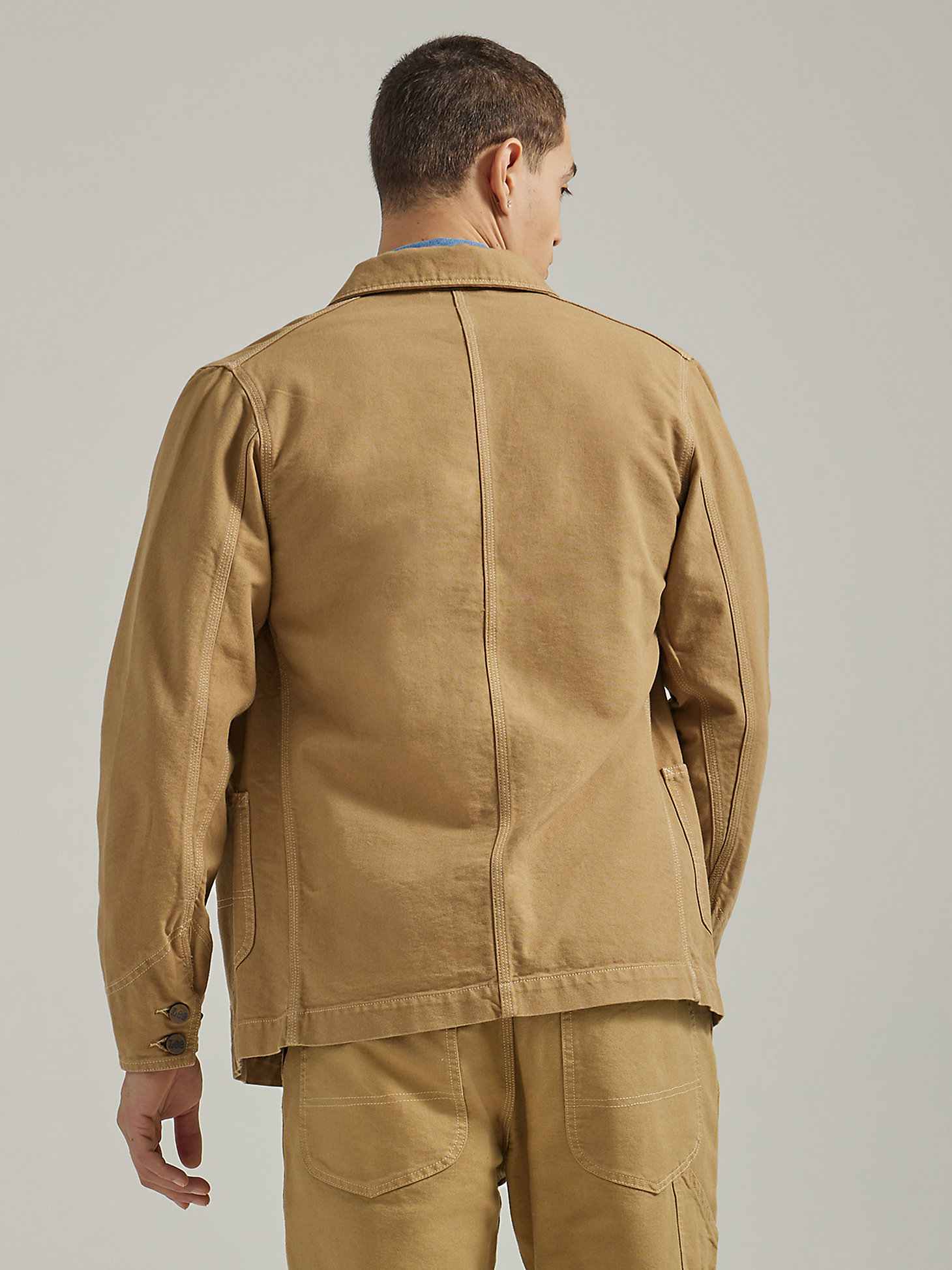 Men's Canvas Workwear Loco Jacket in Clay alternative view 1