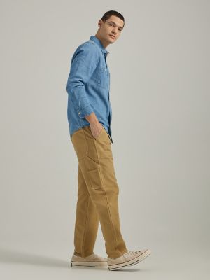 Loose Taper Non-Stretch Canvas Workwear Pants