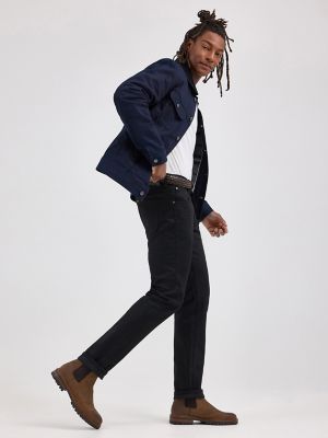 Men's Lee 101 S Slim Jean in Dry Black alternative view 6