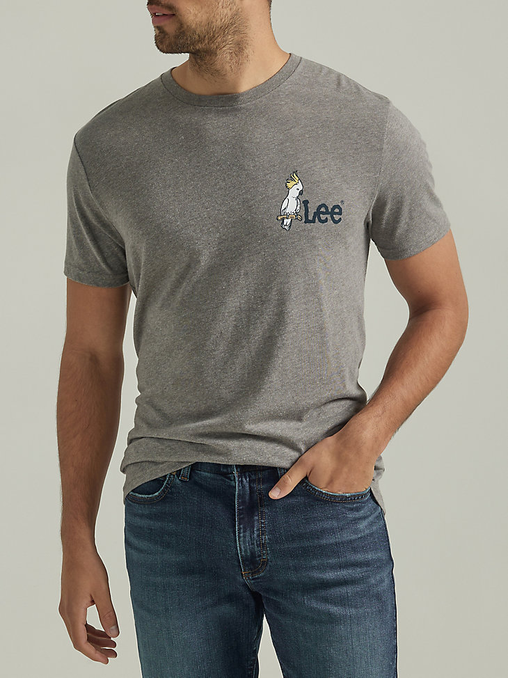 Men's Lee Tropical Graphic Tee in Graphite main view
