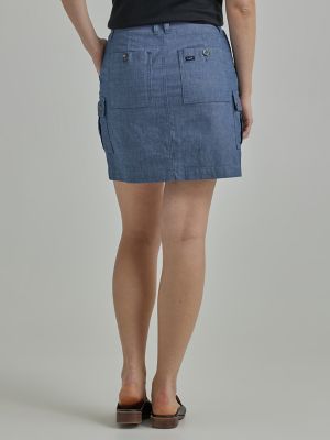 Women's Ultra Lux with Flex-to-Go Skort in Chambray alternative view