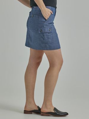 Women's Ultra Lux with Flex-to-Go Skort in Chambray alternative view 2