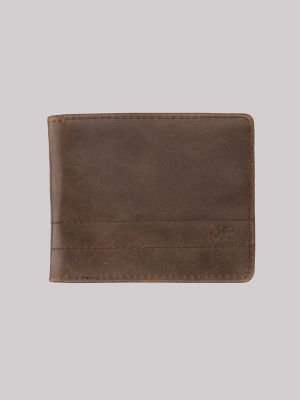 Men's Embossed Logo Passcase Wallet