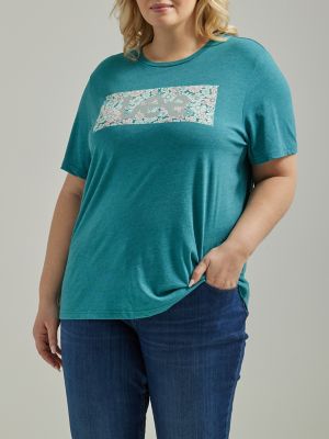 Women's Floral Logo Tee(Plus)