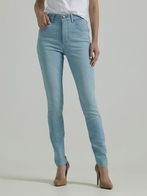 Women's Ultra Lux Comfort Skinny Leg Jean in White Veil alternative view
