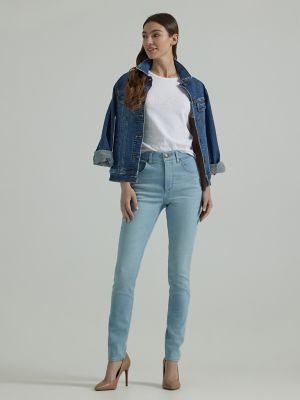 Women's Ultra Lux Comfort Skinny Leg Jean in White Veil main view