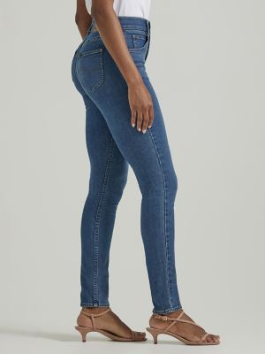 Women's Ultra Lux Comfort Skinny Leg Jean in Blue Format alternative view 3
